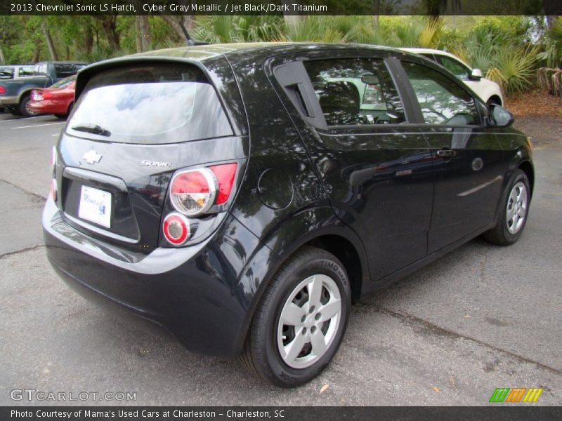 Cyber Gray Metallic / Jet Black/Dark Titanium 2013 Chevrolet Sonic LS Hatch