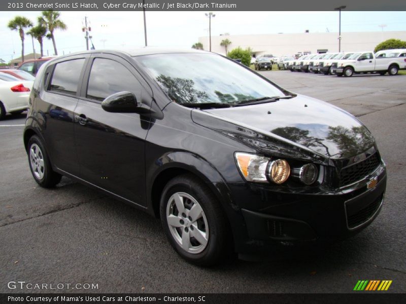 Cyber Gray Metallic / Jet Black/Dark Titanium 2013 Chevrolet Sonic LS Hatch