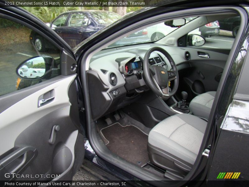 Cyber Gray Metallic / Jet Black/Dark Titanium 2013 Chevrolet Sonic LS Hatch