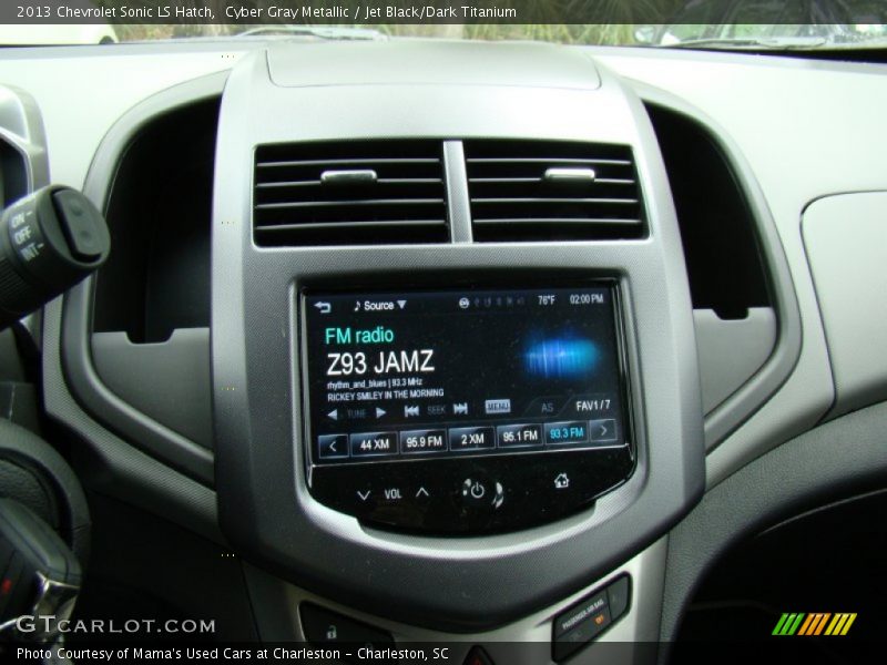 Cyber Gray Metallic / Jet Black/Dark Titanium 2013 Chevrolet Sonic LS Hatch