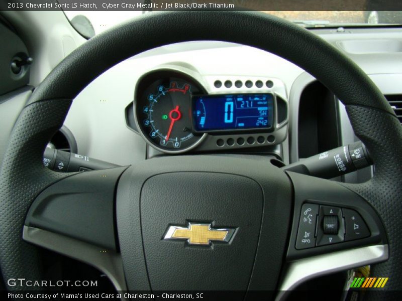 Cyber Gray Metallic / Jet Black/Dark Titanium 2013 Chevrolet Sonic LS Hatch
