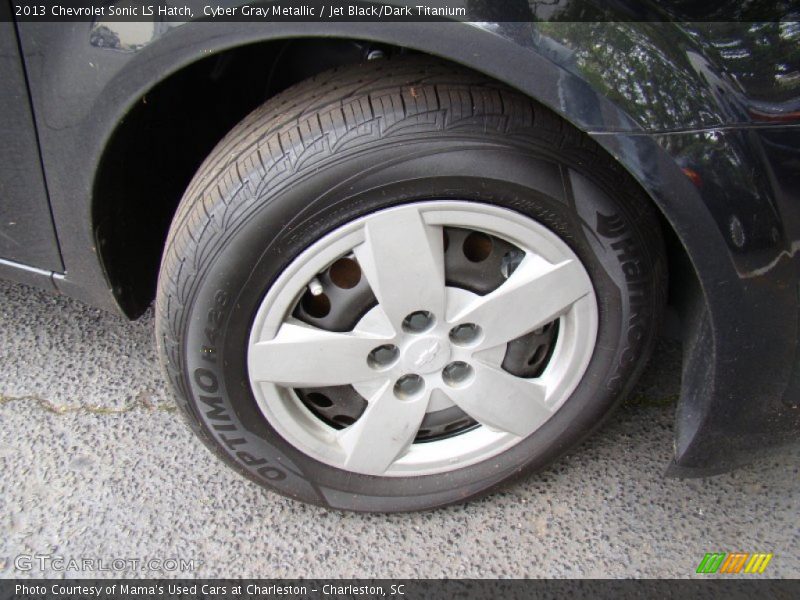 Cyber Gray Metallic / Jet Black/Dark Titanium 2013 Chevrolet Sonic LS Hatch