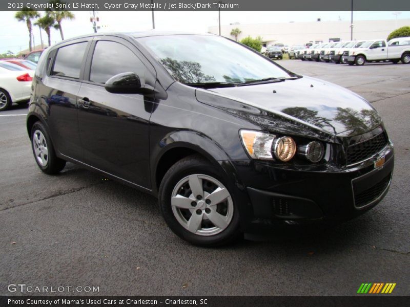 Cyber Gray Metallic / Jet Black/Dark Titanium 2013 Chevrolet Sonic LS Hatch