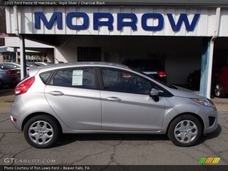 Ingot Silver / Charcoal Black 2013 Ford Fiesta SE Hatchback