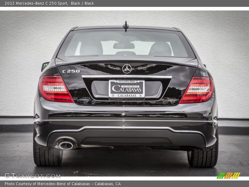 Black / Black 2013 Mercedes-Benz C 250 Sport