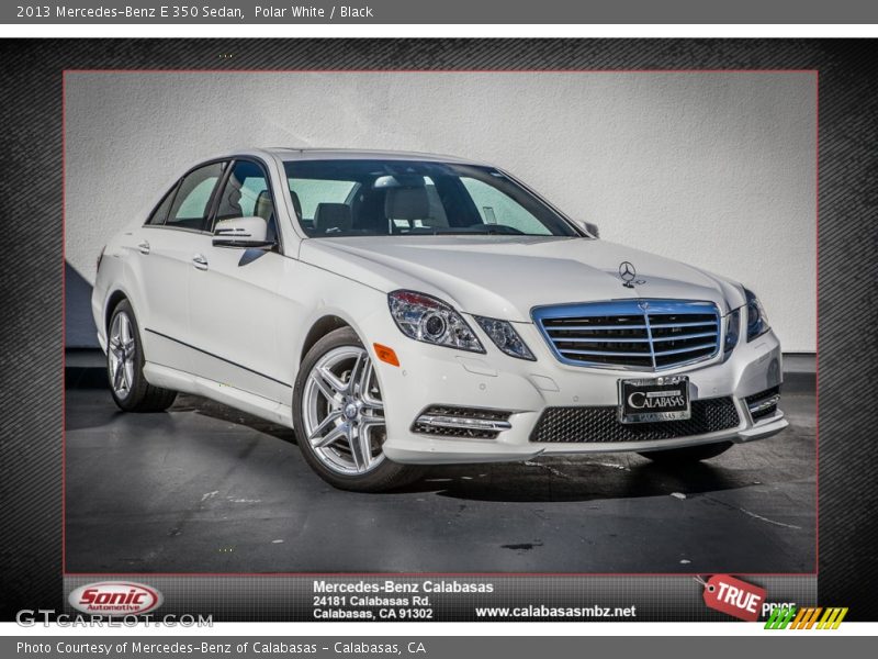 Polar White / Black 2013 Mercedes-Benz E 350 Sedan