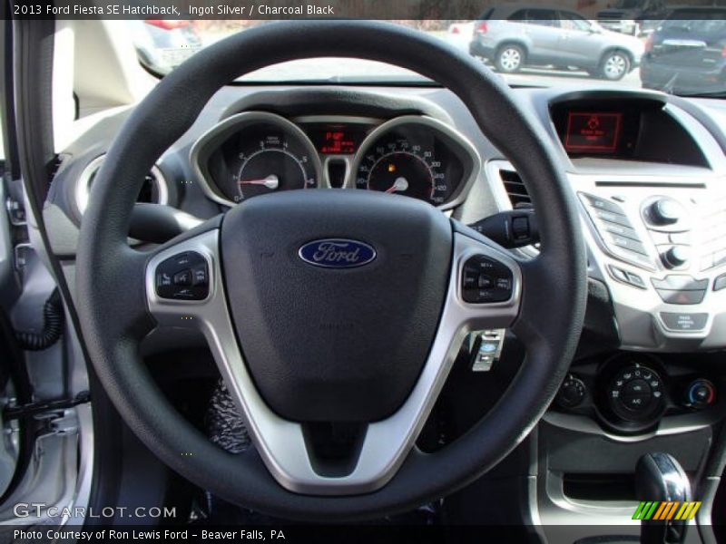 Ingot Silver / Charcoal Black 2013 Ford Fiesta SE Hatchback