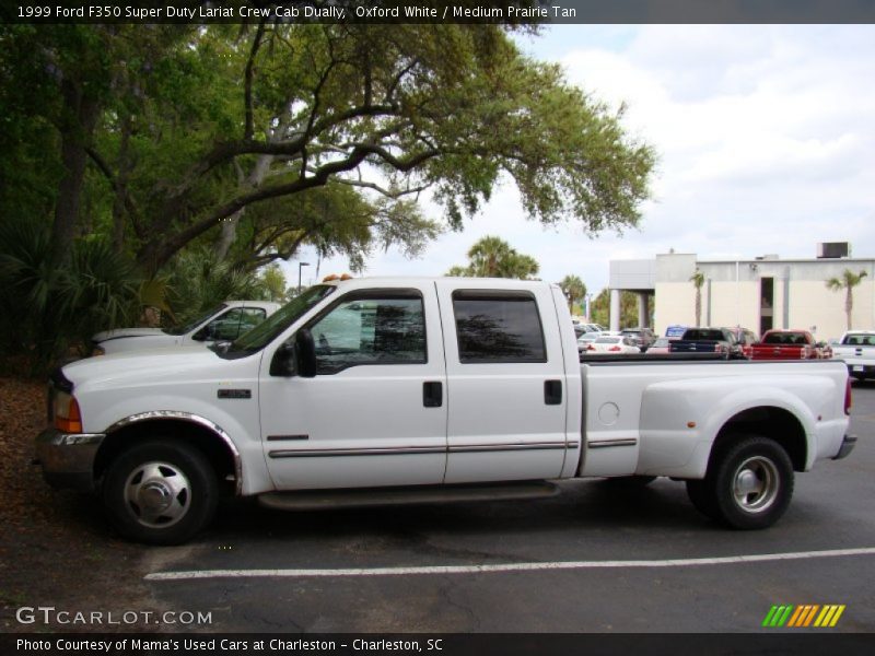 Oxford White / Medium Prairie Tan 1999 Ford F350 Super Duty Lariat Crew Cab Dually