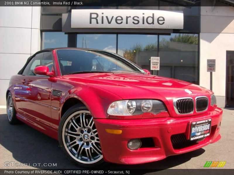 Imola Red / Black 2001 BMW M3 Convertible