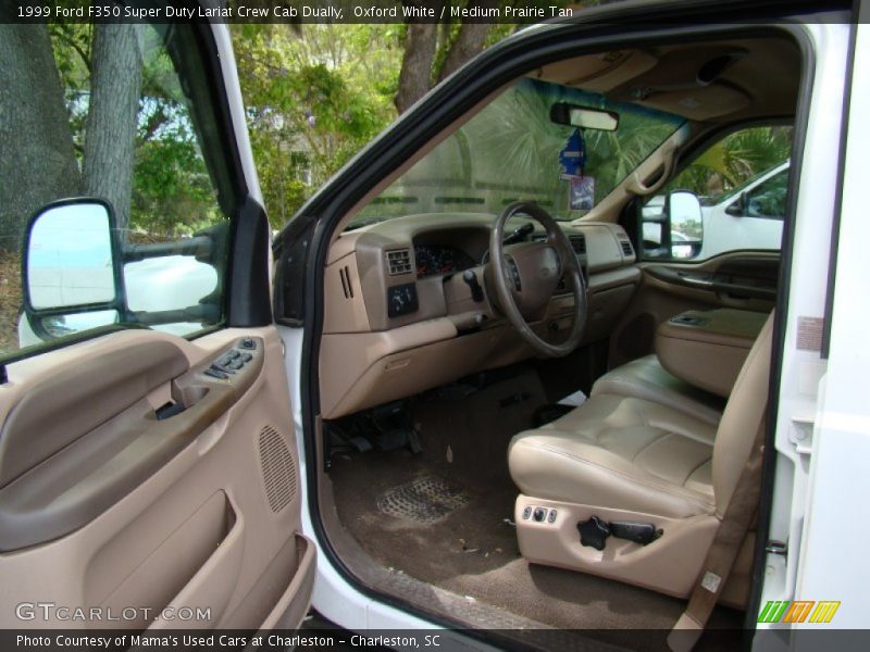 Oxford White / Medium Prairie Tan 1999 Ford F350 Super Duty Lariat Crew Cab Dually