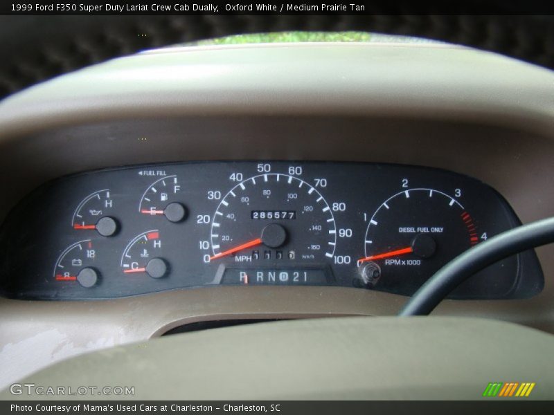 Oxford White / Medium Prairie Tan 1999 Ford F350 Super Duty Lariat Crew Cab Dually
