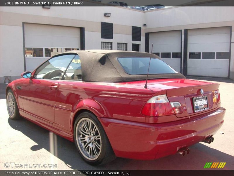 Imola Red / Black 2001 BMW M3 Convertible