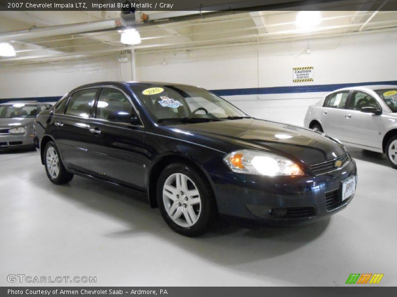Imperial Blue Metallic / Gray 2007 Chevrolet Impala LTZ
