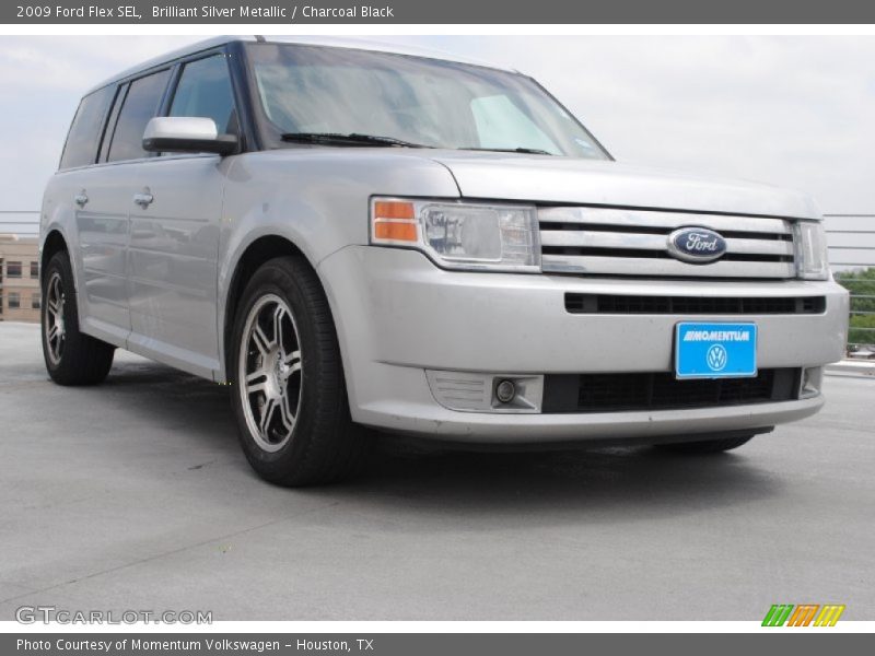 Brilliant Silver Metallic / Charcoal Black 2009 Ford Flex SEL