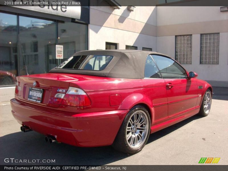 Imola Red / Black 2001 BMW M3 Convertible