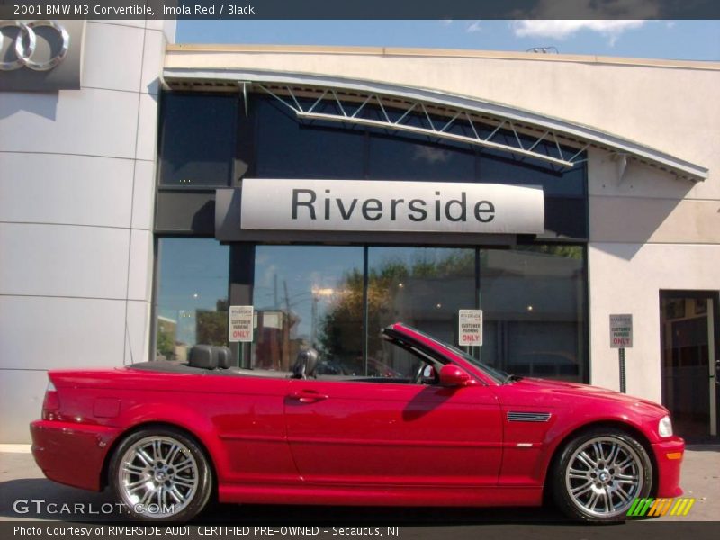 Imola Red / Black 2001 BMW M3 Convertible
