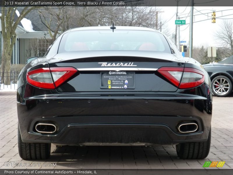 Nero (Black) / Rosso Corallo 2013 Maserati GranTurismo Sport Coupe