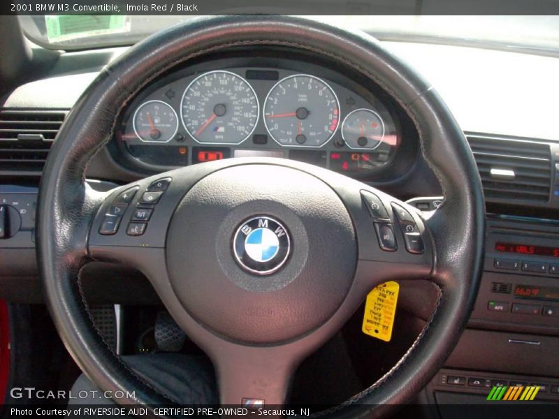 Imola Red / Black 2001 BMW M3 Convertible