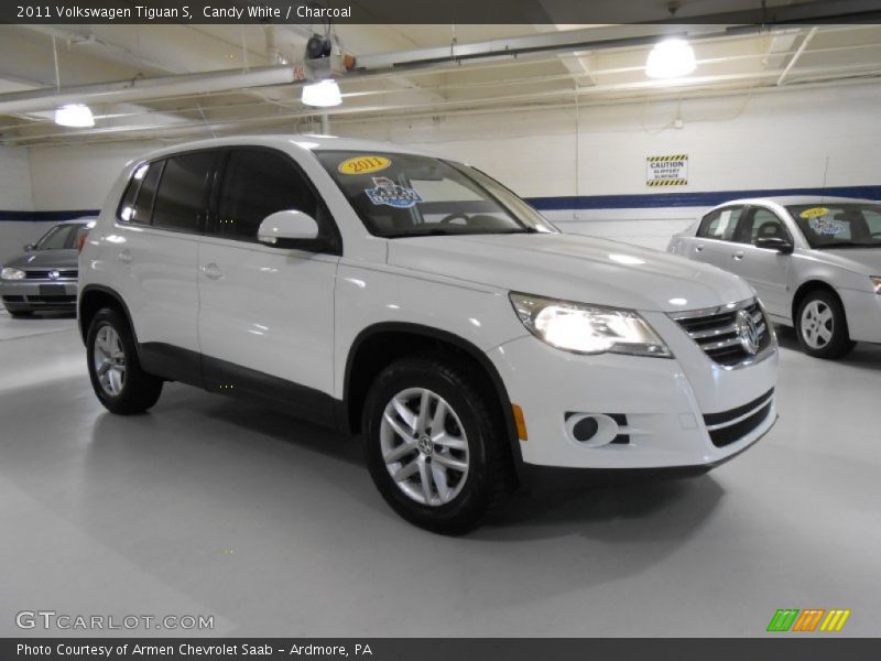 Candy White / Charcoal 2011 Volkswagen Tiguan S