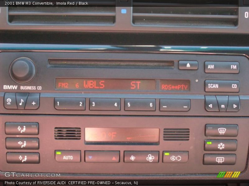 Imola Red / Black 2001 BMW M3 Convertible