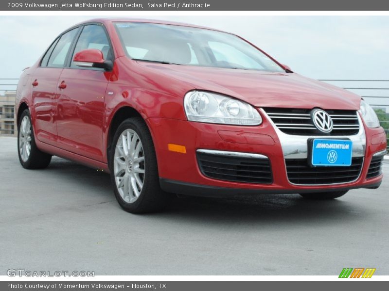 Salsa Red / Anthracite 2009 Volkswagen Jetta Wolfsburg Edition Sedan