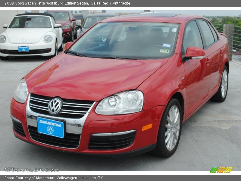 Salsa Red / Anthracite 2009 Volkswagen Jetta Wolfsburg Edition Sedan