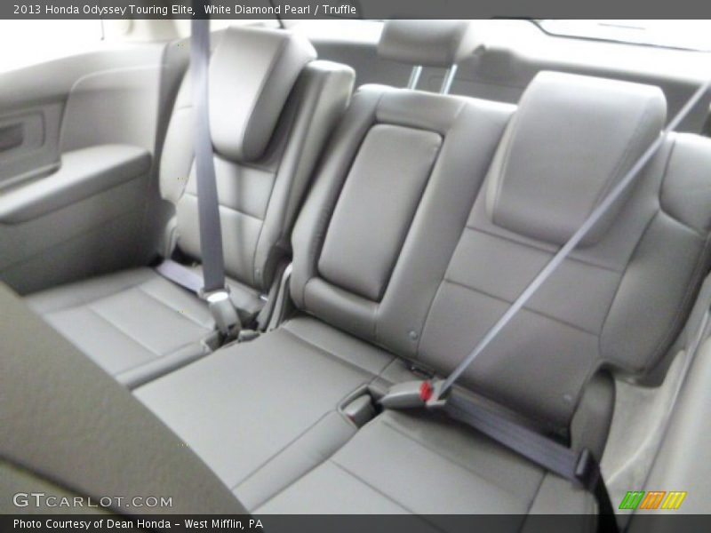 White Diamond Pearl / Truffle 2013 Honda Odyssey Touring Elite