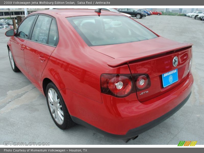 Salsa Red / Anthracite 2009 Volkswagen Jetta Wolfsburg Edition Sedan
