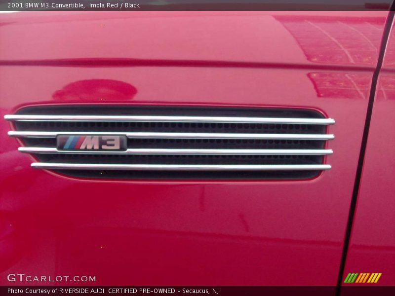 Imola Red / Black 2001 BMW M3 Convertible