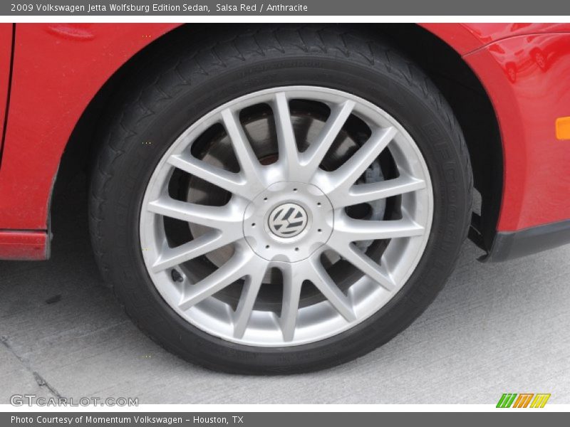 Salsa Red / Anthracite 2009 Volkswagen Jetta Wolfsburg Edition Sedan