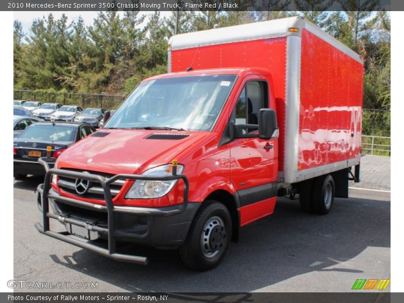 Front 3/4 View of 2010 Sprinter 3500 Chassis Moving Truck