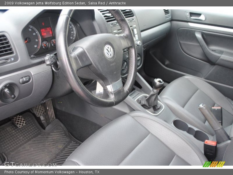 Salsa Red / Anthracite 2009 Volkswagen Jetta Wolfsburg Edition Sedan
