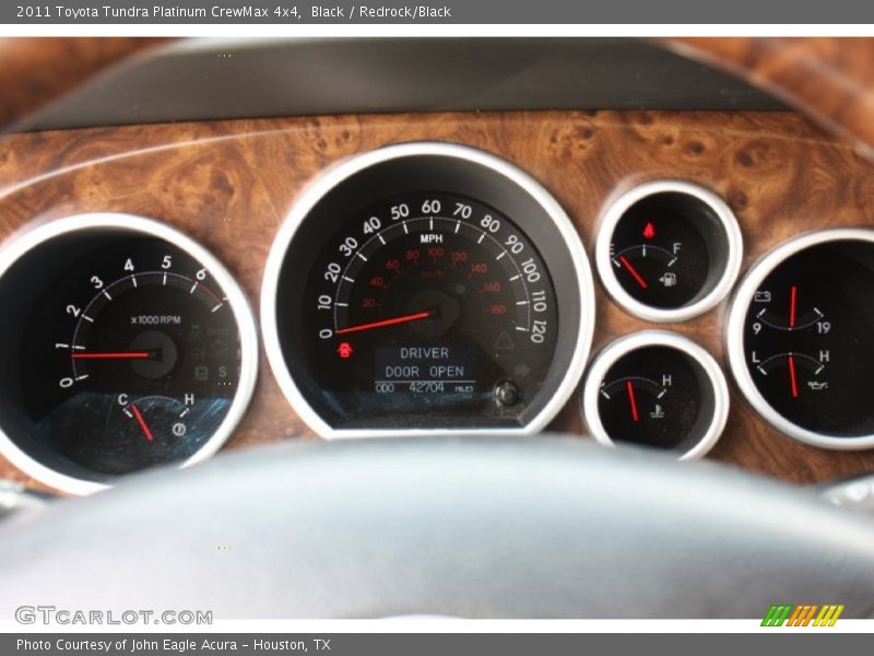 Black / Redrock/Black 2011 Toyota Tundra Platinum CrewMax 4x4