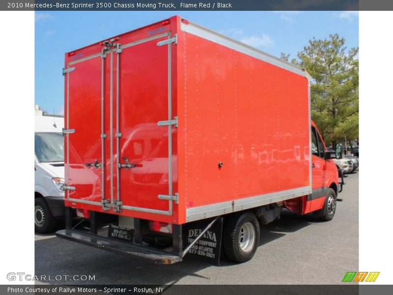 Flame Red / Black 2010 Mercedes-Benz Sprinter 3500 Chassis Moving Truck