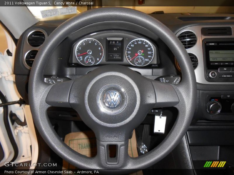 Candy White / Charcoal 2011 Volkswagen Tiguan S
