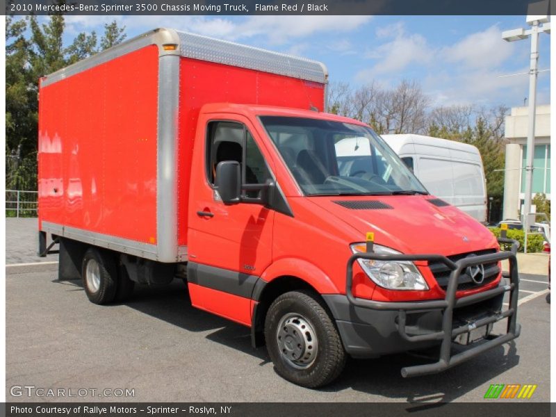 Front 3/4 View of 2010 Sprinter 3500 Chassis Moving Truck