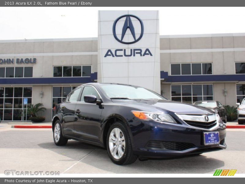 Fathom Blue Pearl / Ebony 2013 Acura ILX 2.0L