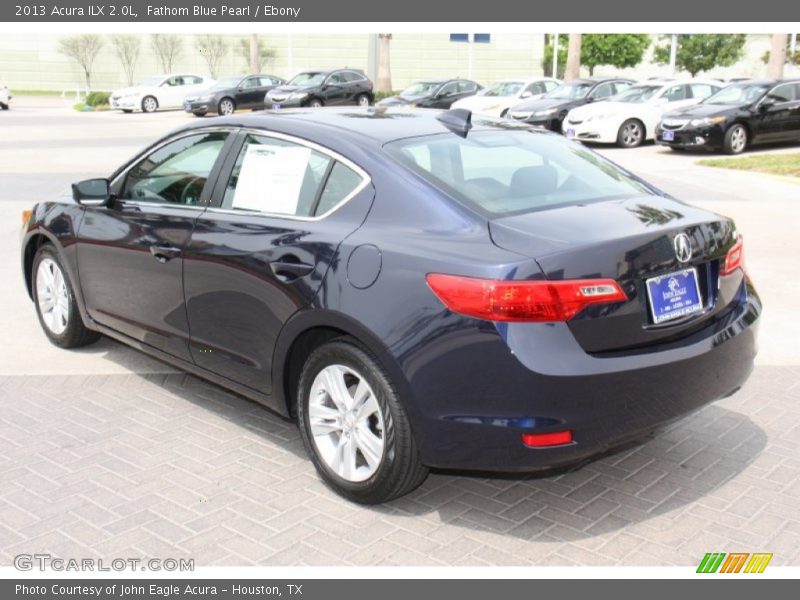 Fathom Blue Pearl / Ebony 2013 Acura ILX 2.0L