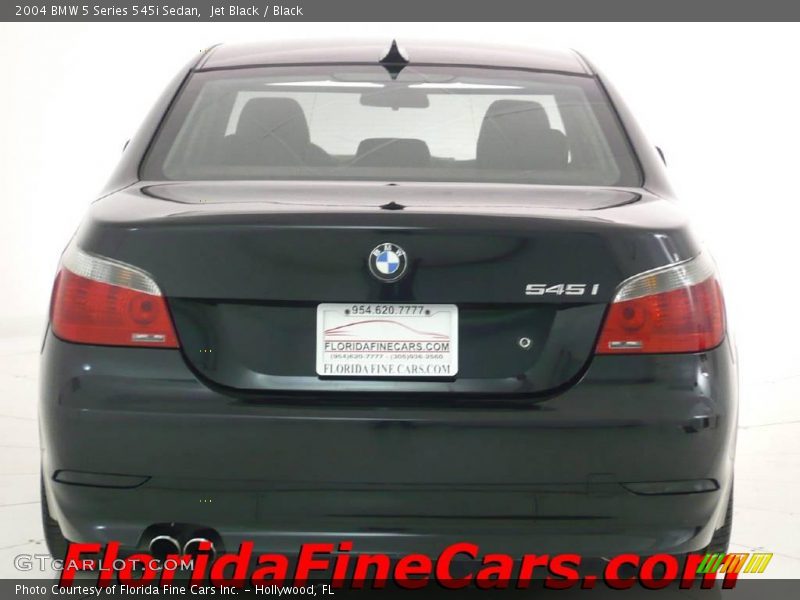 Jet Black / Black 2004 BMW 5 Series 545i Sedan
