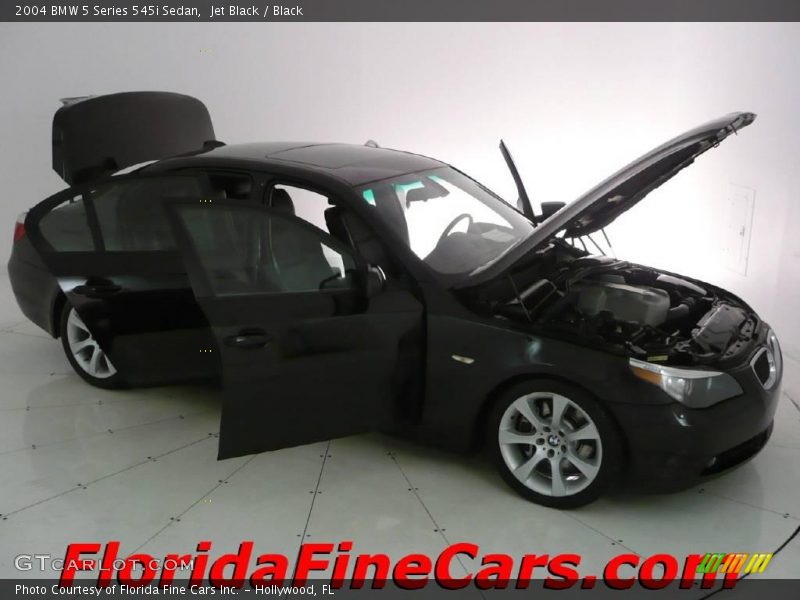 Jet Black / Black 2004 BMW 5 Series 545i Sedan