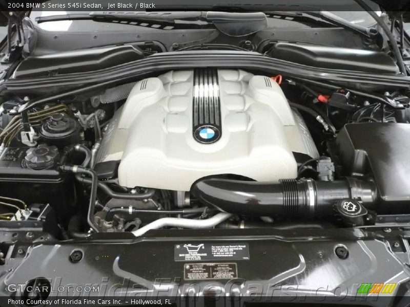 Jet Black / Black 2004 BMW 5 Series 545i Sedan