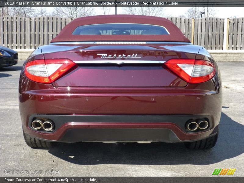 Bordeaux Ponteveccio (Red Metallic) / Cuoio 2013 Maserati GranTurismo Convertible GranCabrio