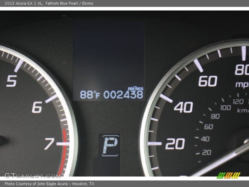 Fathom Blue Pearl / Ebony 2013 Acura ILX 2.0L