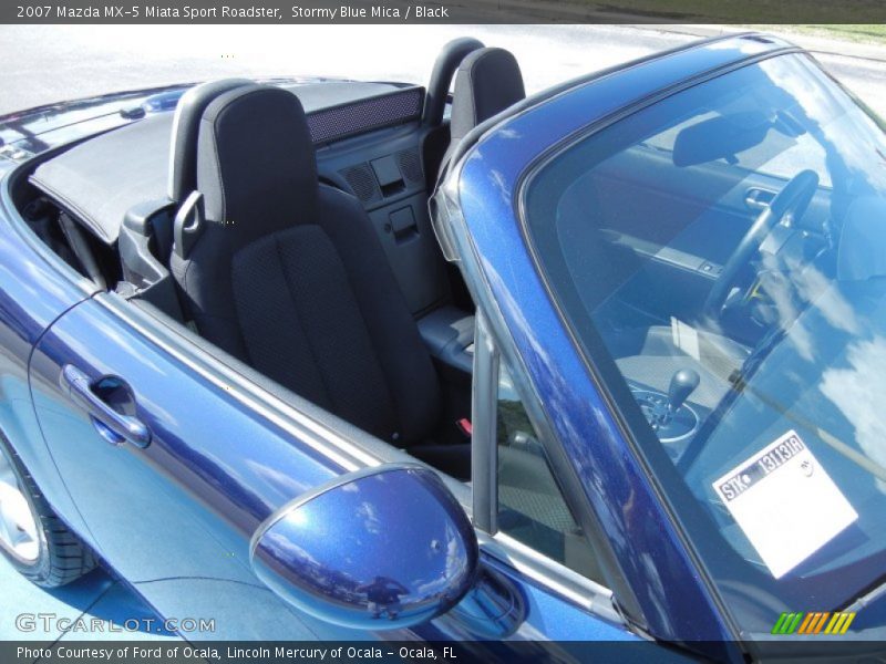 Stormy Blue Mica / Black 2007 Mazda MX-5 Miata Sport Roadster