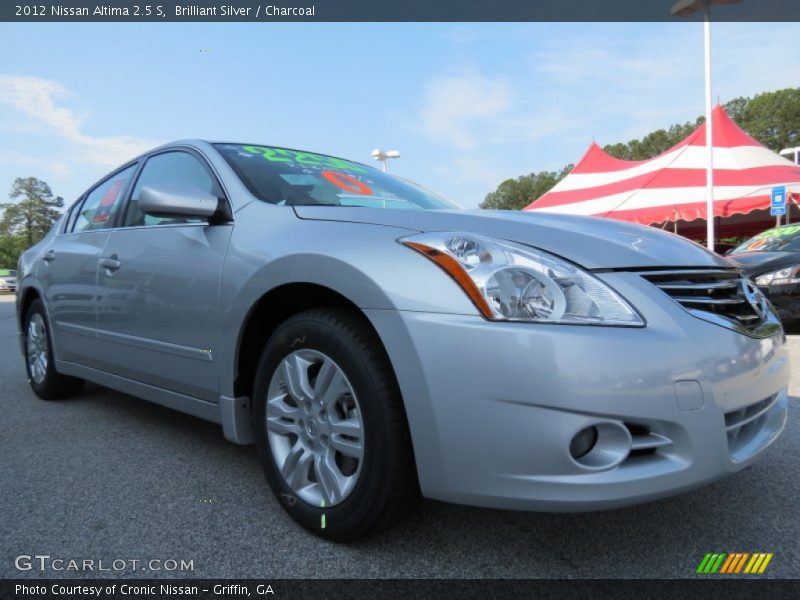 Brilliant Silver / Charcoal 2012 Nissan Altima 2.5 S