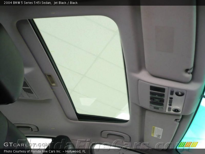 Jet Black / Black 2004 BMW 5 Series 545i Sedan