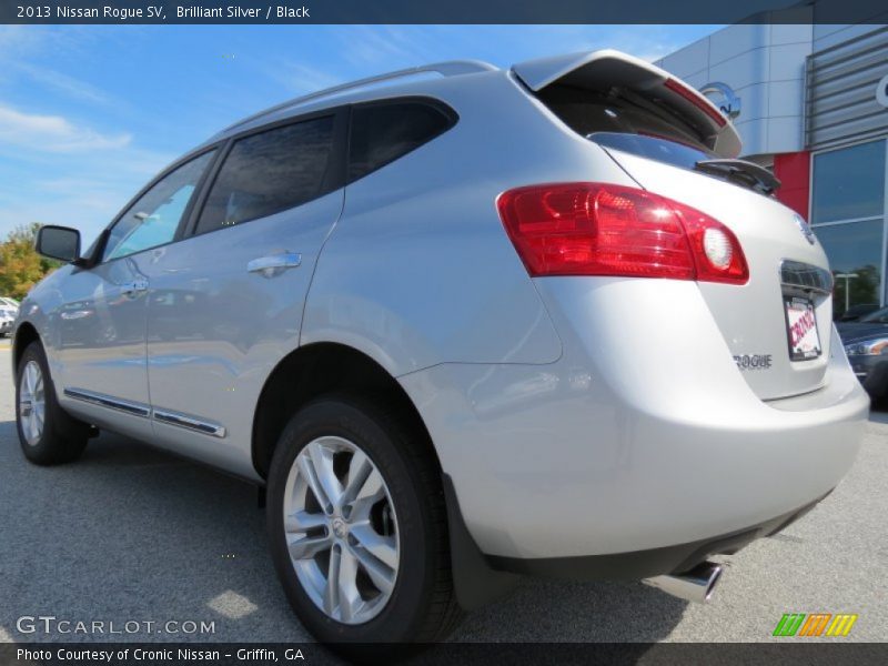 Brilliant Silver / Black 2013 Nissan Rogue SV