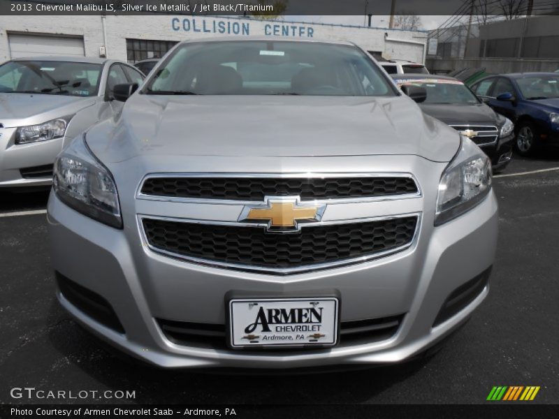 Silver Ice Metallic / Jet Black/Titanium 2013 Chevrolet Malibu LS