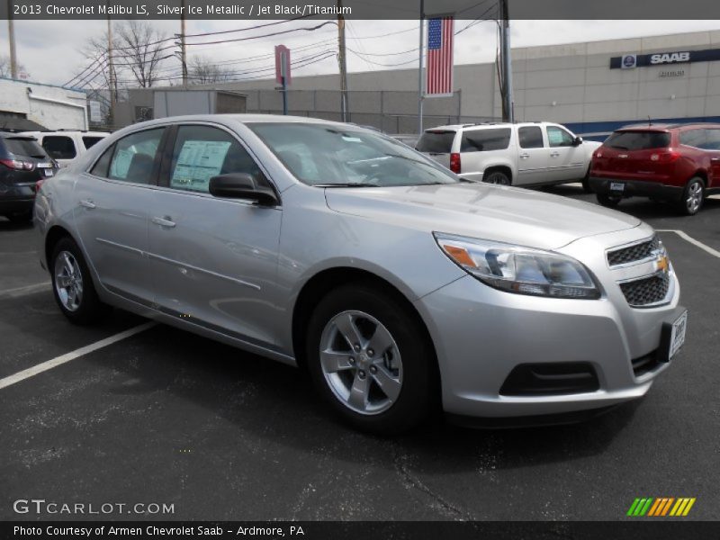 Silver Ice Metallic / Jet Black/Titanium 2013 Chevrolet Malibu LS