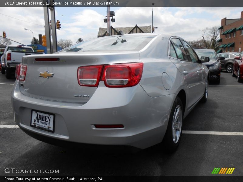 Silver Ice Metallic / Jet Black/Titanium 2013 Chevrolet Malibu LS